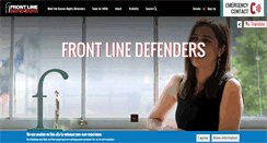 Desktop Screenshot of frontlinedefenders.org