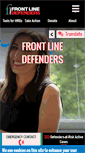 Mobile Screenshot of frontlinedefenders.org